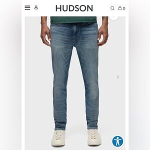 Hudson Zack Skinny Jeans in Light Blue Denim/ Size 33